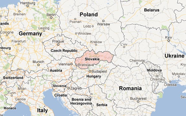 Lukašenkova trpačina EU inžinjerima i kirurzima - Page 2 Slovakia-map